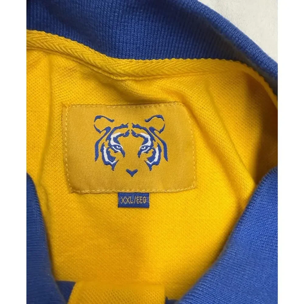 Tigres UANL Polo Shirt Men’s Size XXL Blue Yellow Retro Tigre’s Polo Shirt